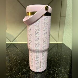 Hydrapeak Floral Pink Tumbler with Handle